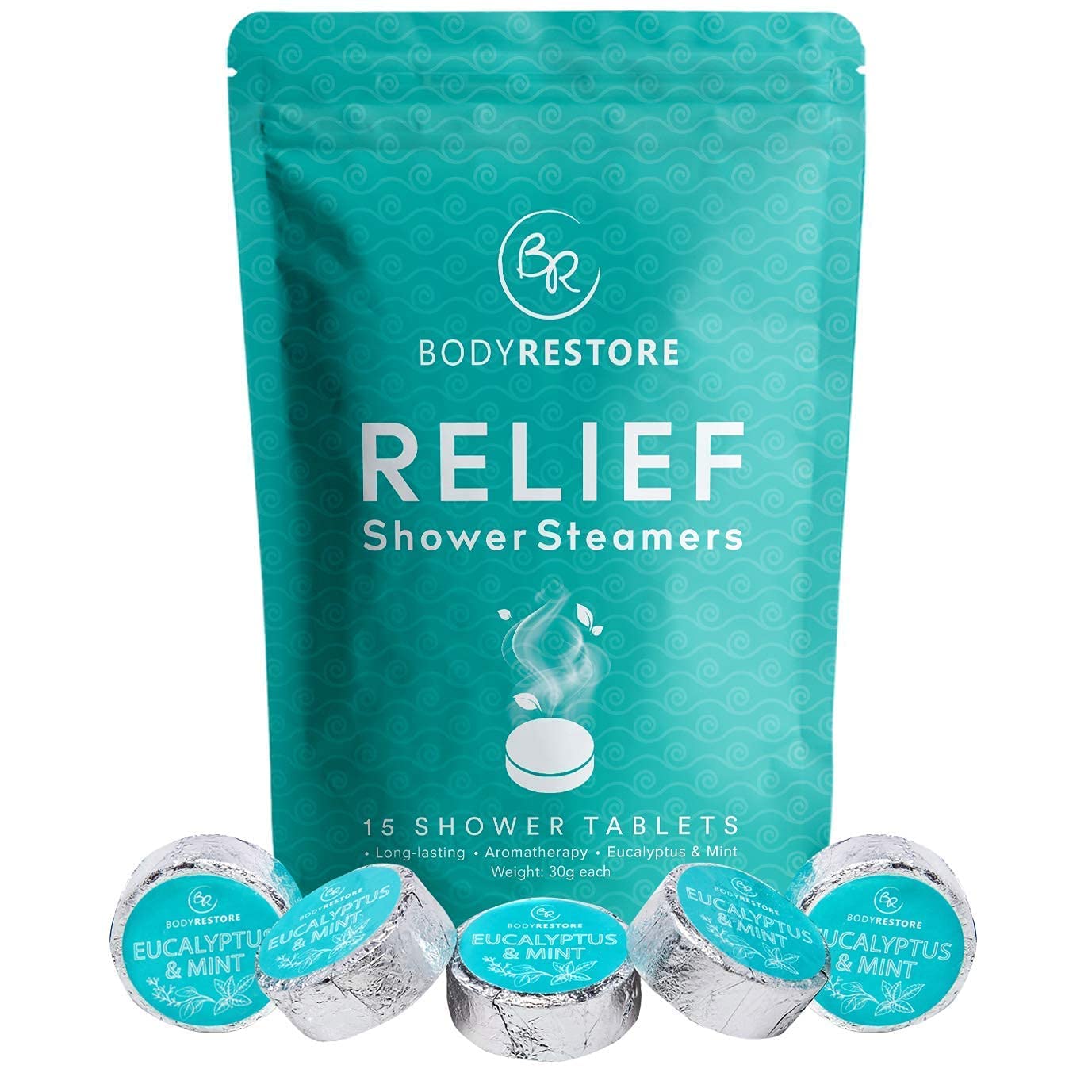 Shower Tablets with Shower Steamer Tray, Shower Bombs with Essential Oils,  Shower Steamers for Sinus Relief, Relaxing, Stress Relief, Bath Gift for