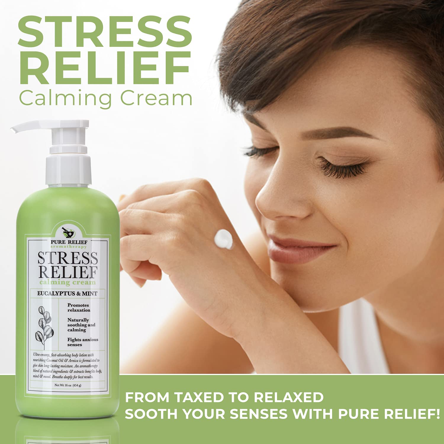 Pure Relief Aromatherapy Sleep Soothing Night Cream 16 OZ